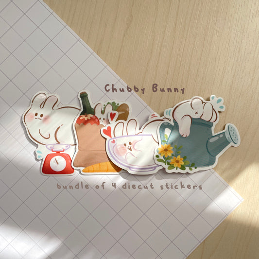 Chubby Bunny Sticker Set