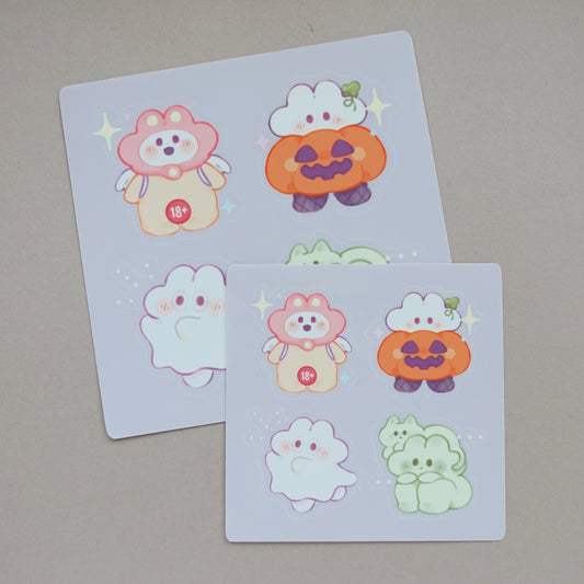 Halloween Costumes Sticker Sheet