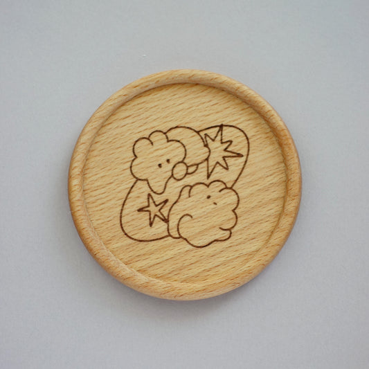 Wood Coaster: Space Bunny