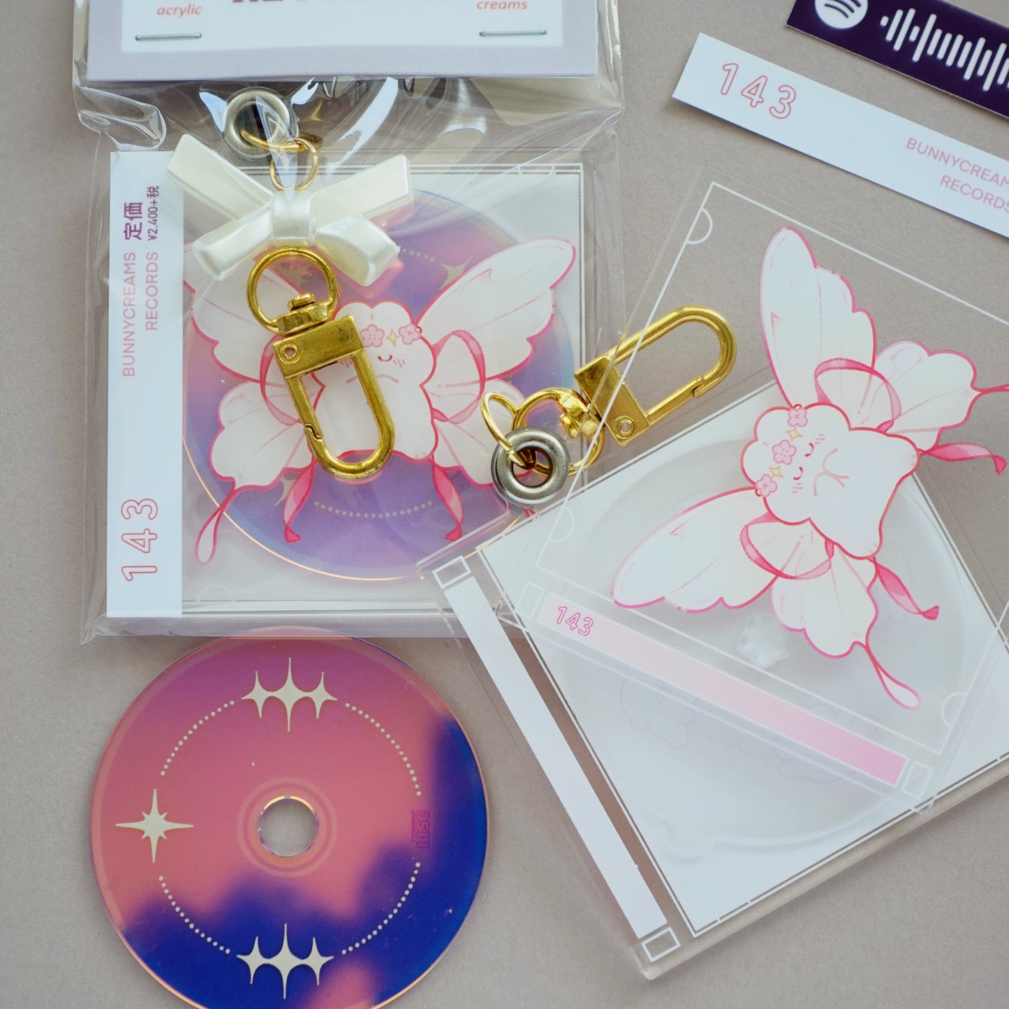 Coquette Bunny CD: Interactive Keychain