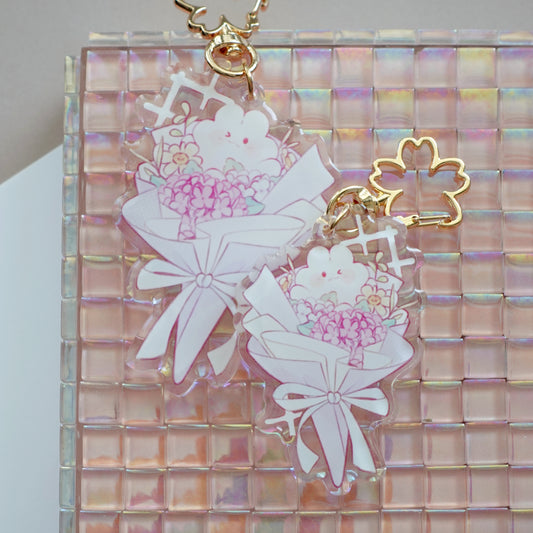 Hydrangea Bouquet Keychain