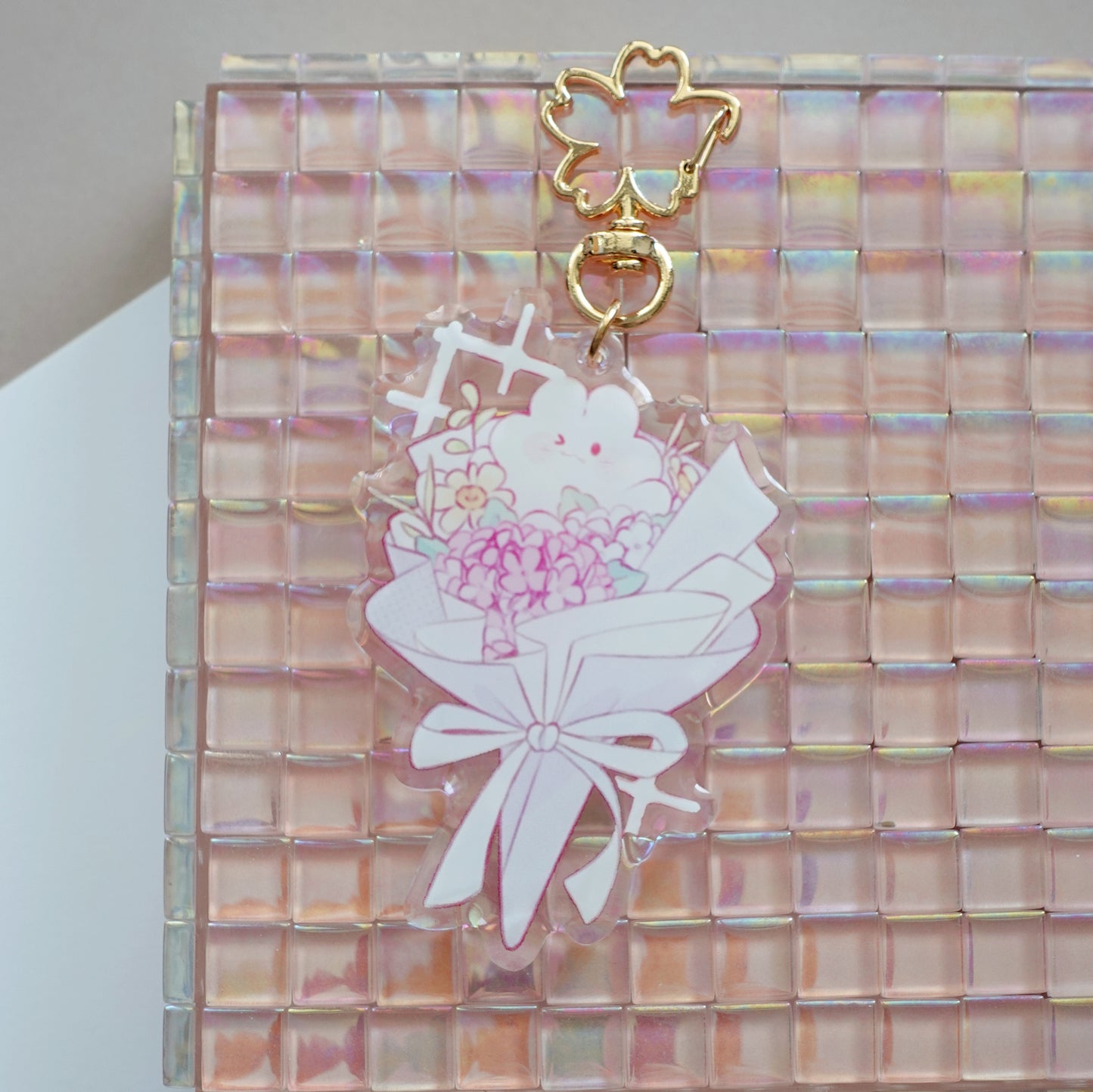 Hydrangea Bouquet Keychain