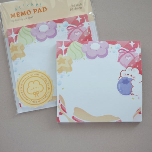 Post-It Memopad: Fruit Cream Cake