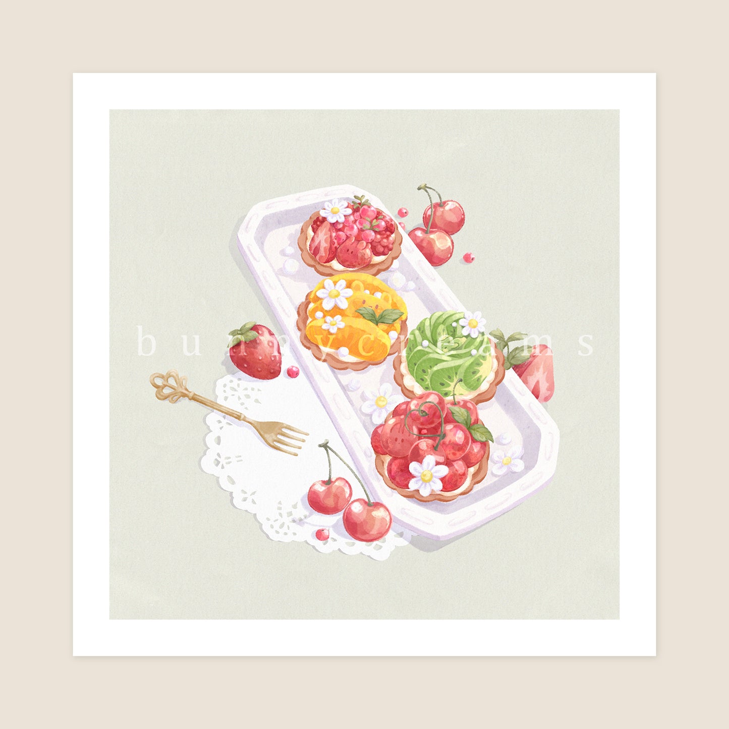 Fruit Tart Prints